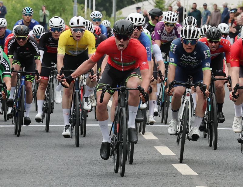 Matthew Fox of the UK: Wheelbase Cabtech Castelli team claims back-to-back stage victories on Stage 3 of Rás Tailteann